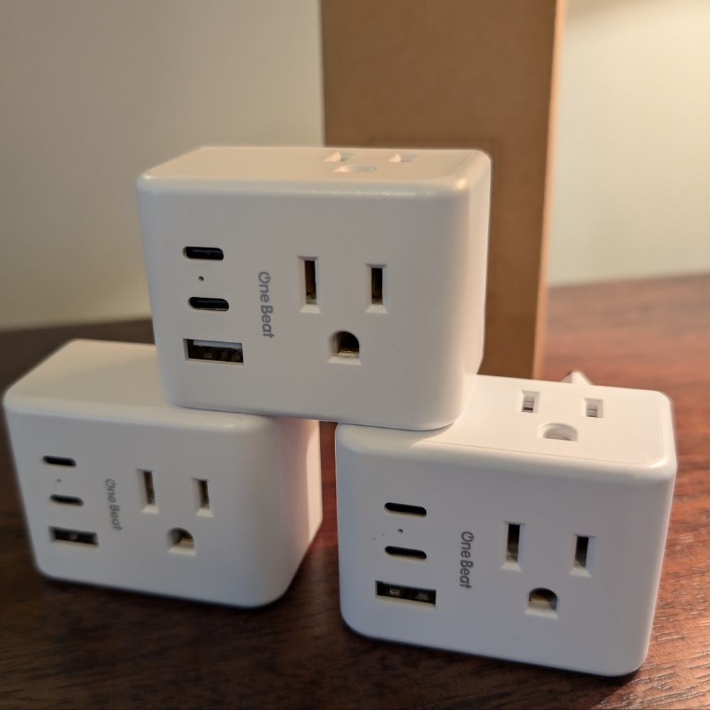 3-Pack US to Europe Power Adapters in Box